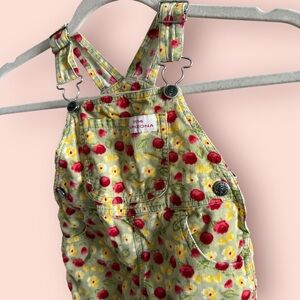 Vintage Little Arizona Floral Corduroy Overalls